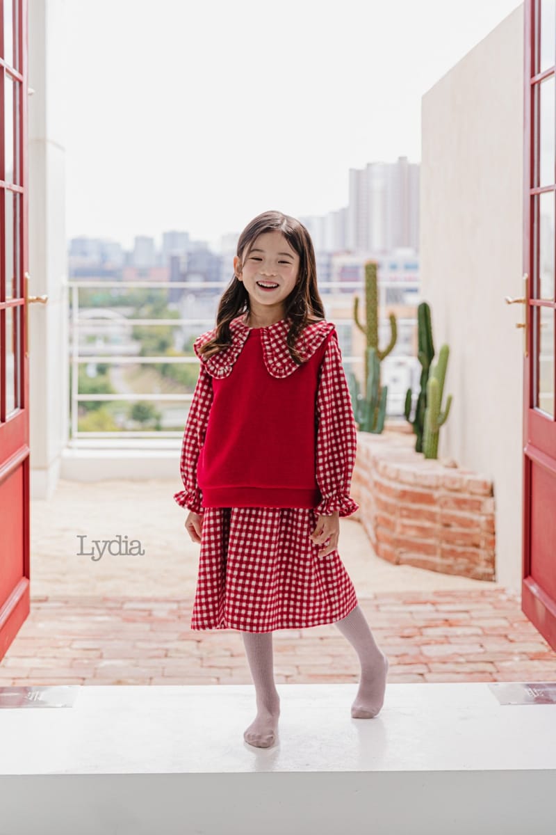 LYDIA - Korean Children Fashion - #Kfashion4kids - Check One-piece - 5