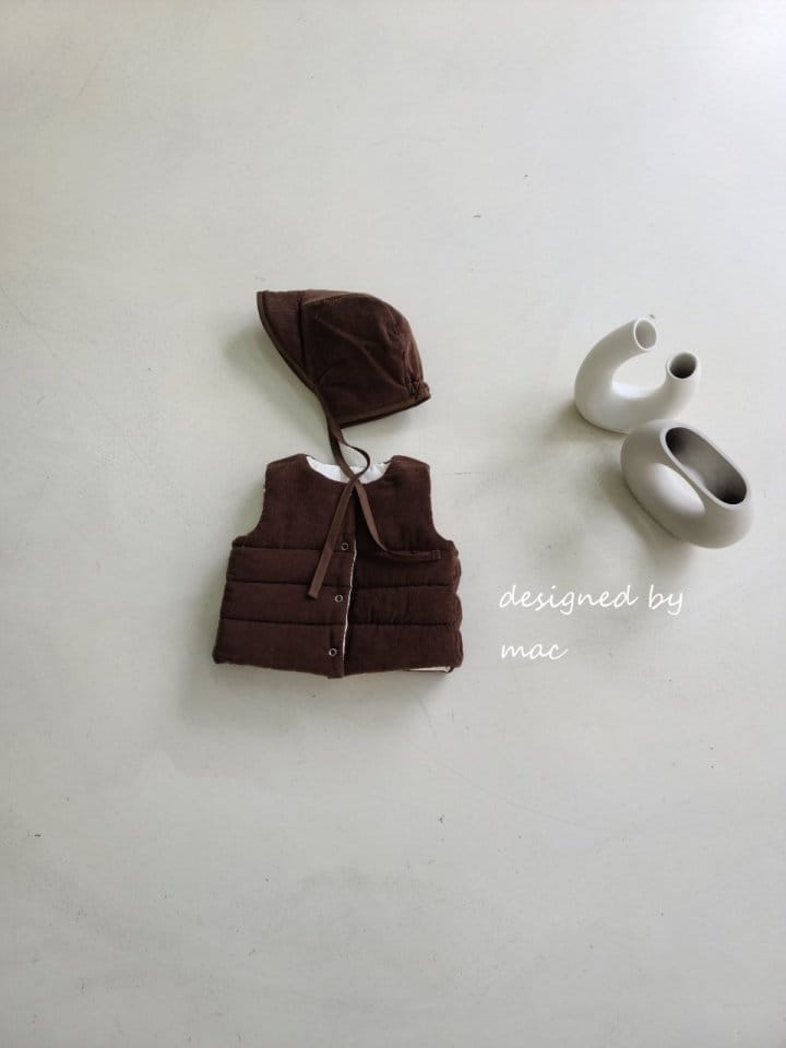 MAC - Korean Children Fashion - #Kfashion4kids - Cotton Embroidery Reversible Vest - 6