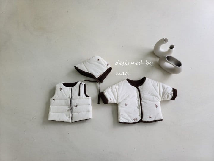 MAC - Korean Children Fashion - #Kfashion4kids - Cotton Embroidery Reversible Vest - 7
