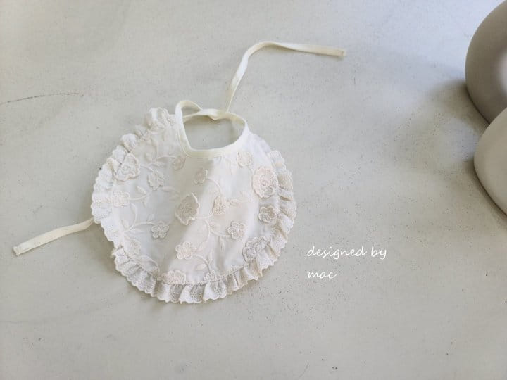 MAC - Korean Children Fashion - #Kfashion4kids - Solid Flower Bib