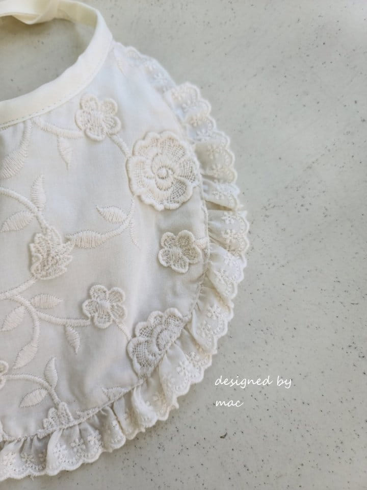 MAC - Korean Children Fashion - #Kfashion4kids - Solid Flower Bib - 3