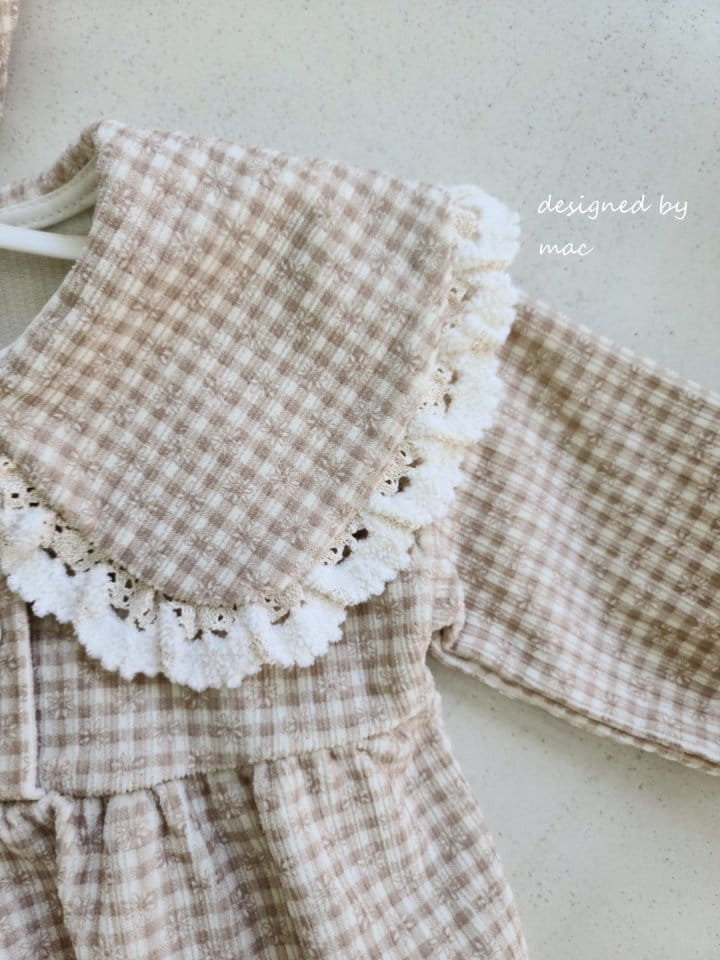 MAC - Korean Children Fashion - #Kfashion4kids - Rib Big Collar Bodysuit with Boonet - 7