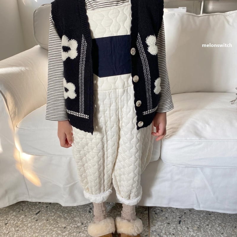 MELON SWITCH - Korean Children Fashion - #Kfashion4kids - Flower Knit Vest - 4