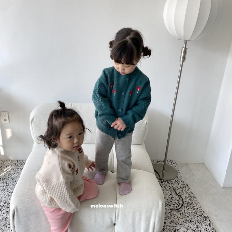 MELON SWITCH - Korean Children Fashion - #Kfashion4kids - Flower Bon Bon Cardigan - 4
