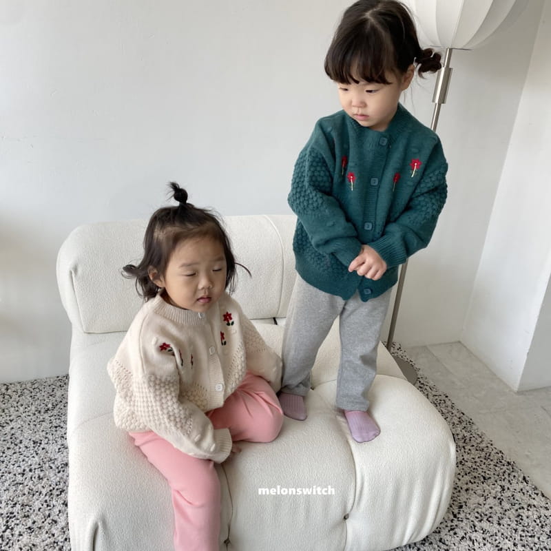 MELON SWITCH - Korean Children Fashion - #Kfashion4kids - Flower Bon Bon Cardigan - 5