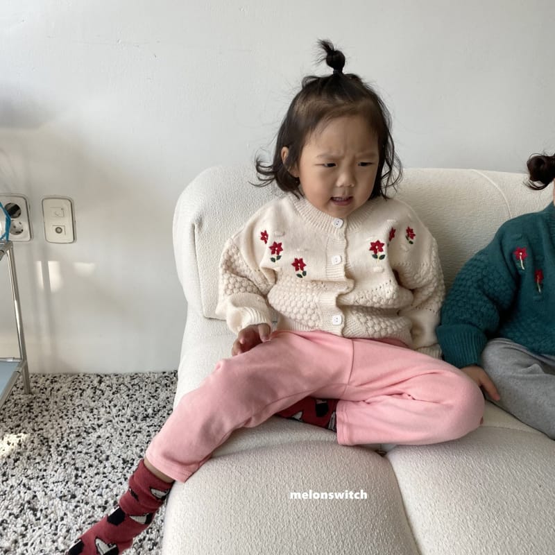 MELON SWITCH - Korean Children Fashion - #Kfashion4kids - Flower Bon Bon Cardigan - 6