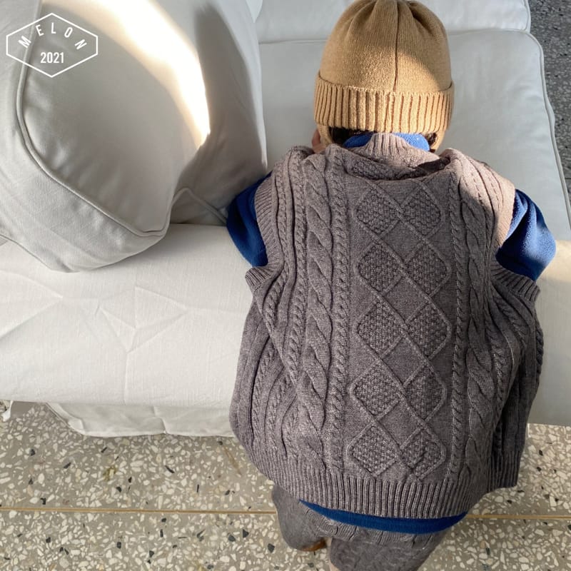 MELON SWITCH - Korean Children Fashion - #Kfashion4kids - Twist Knit Top Bottom Set - 10