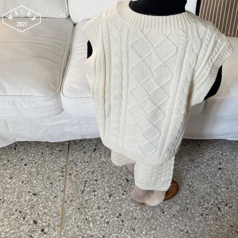 MELON SWITCH - Korean Children Fashion - #Kfashion4kids - Twist Knit Top Bottom Set - 5