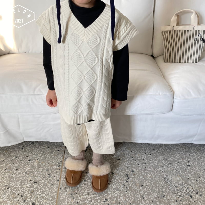 MELON SWITCH - Korean Children Fashion - #Kfashion4kids - Twist Knit Top Bottom Set - 7