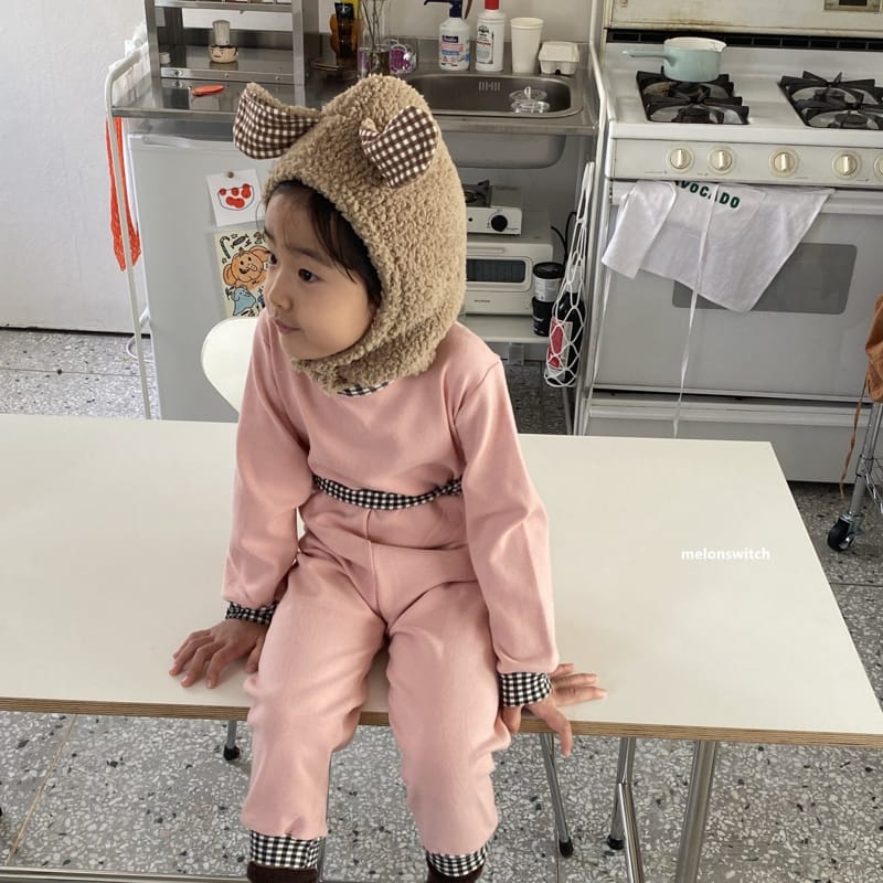 MELON SWITCH - Korean Children Fashion - #Kfashion4kids - Rabbit Check Hat - 3