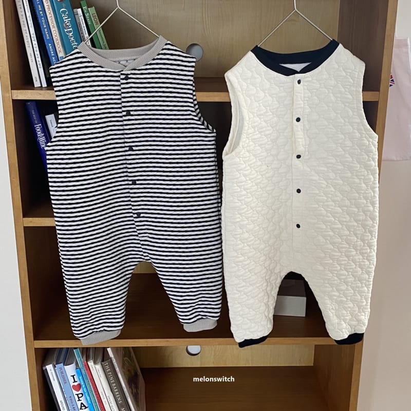 MELON SWITCH - Korean Children Fashion - #Kfashion4kids - Marlangi Quilting Sleep Wear Bodysuit - 10