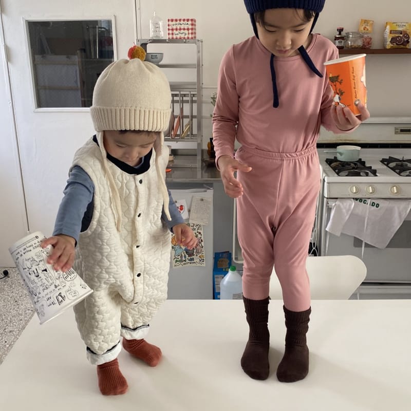 MELON SWITCH - Korean Children Fashion - #Kfashion4kids - Marlangi Quilting Sleep Wear Bodysuit - 4