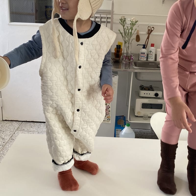 MELON SWITCH - Korean Children Fashion - #Kfashion4kids - Marlangi Quilting Sleep Wear Bodysuit - 6
