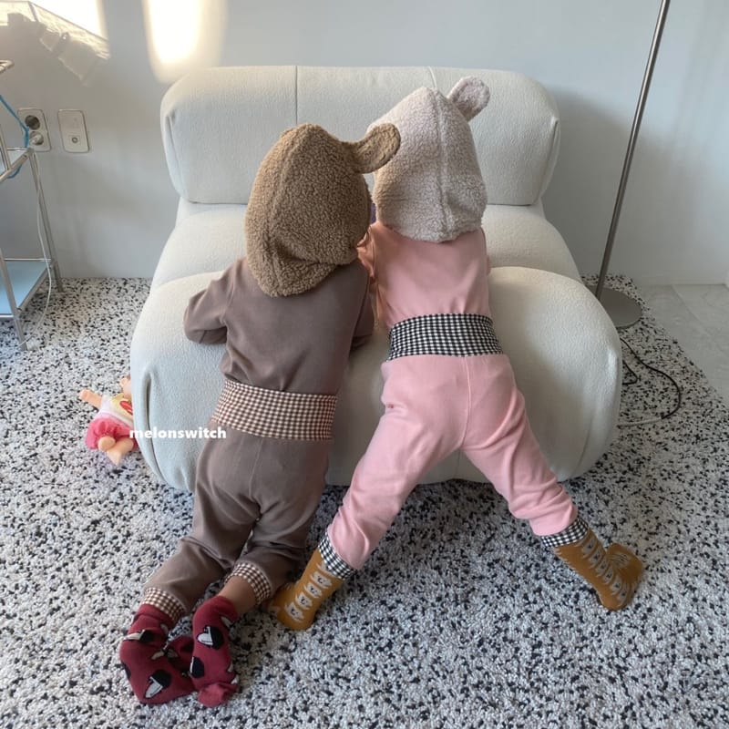 MELON SWITCH - Korean Children Fashion - #Kfashion4kids - Check Bonbon Easywear - 12