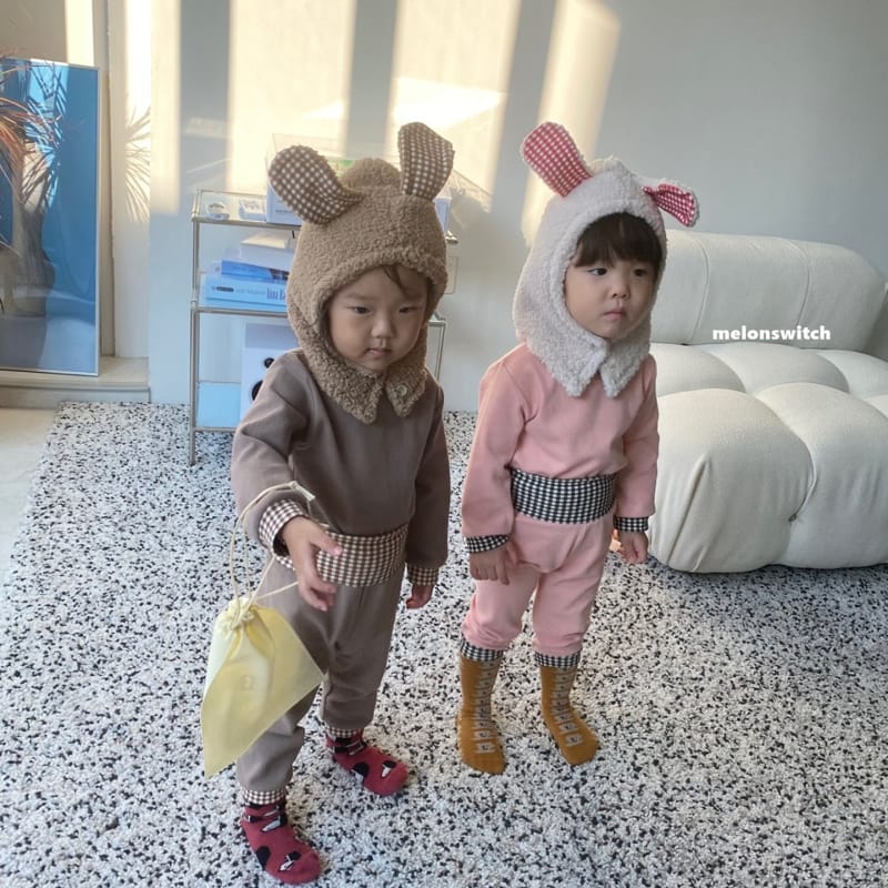 MELON SWITCH - Korean Children Fashion - #Kfashion4kids - Check Bonbon Easywear - 5