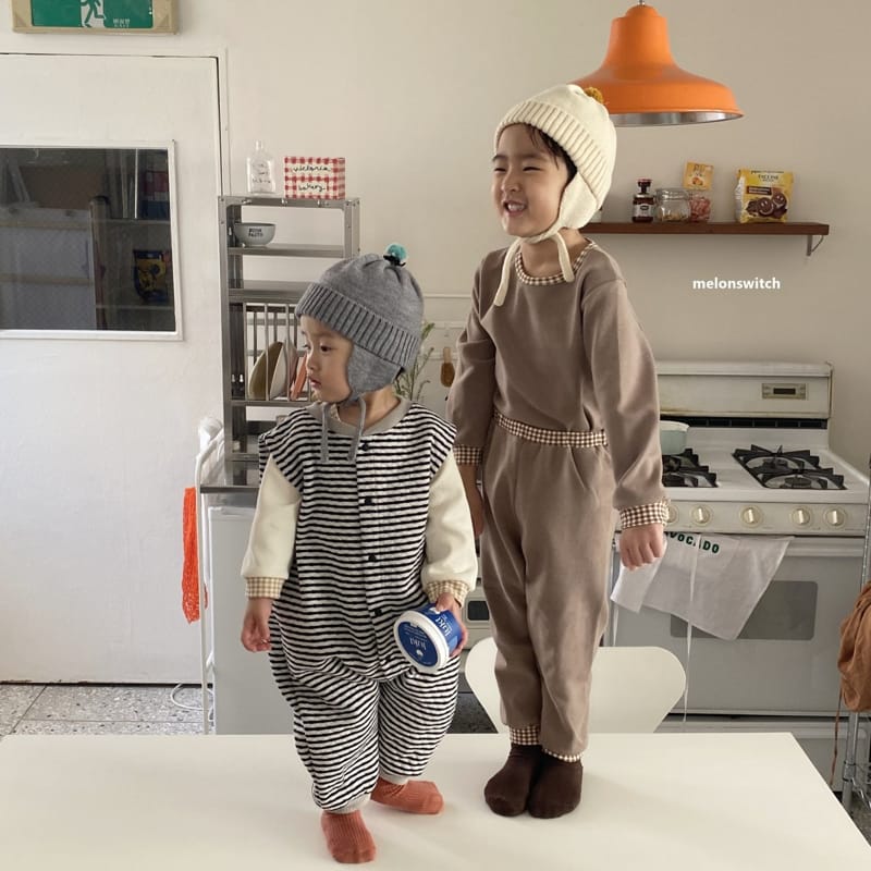 MELON SWITCH - Korean Children Fashion - #Kfashion4kids - Check Bonbon Easywear - 8