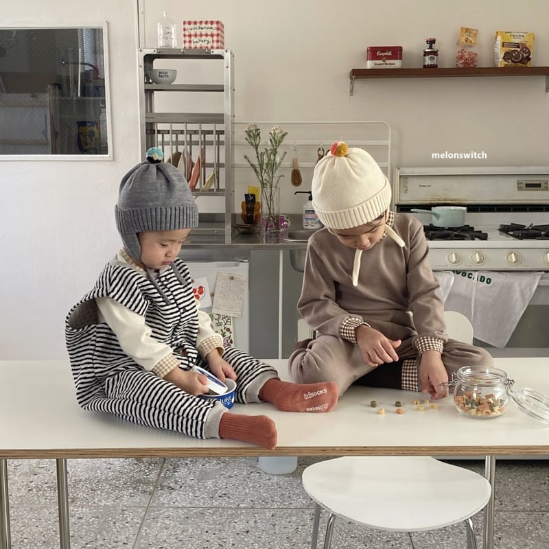 MELON SWITCH - Korean Children Fashion - #Kfashion4kids - Check Bonbon Easywear - 9