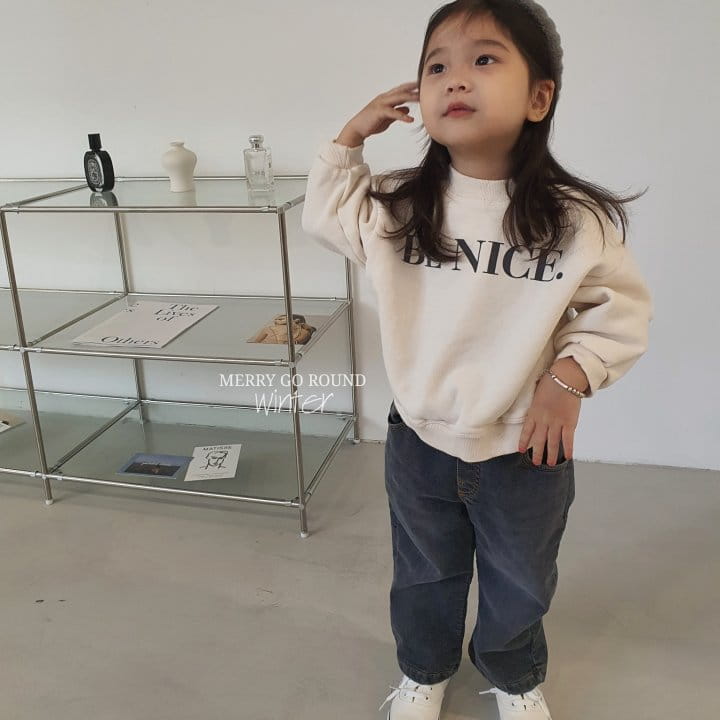 MERRY GO ROUND - Korean Children Fashion - #Kfashion4kids - Be Nice Sweatshirt - 2
