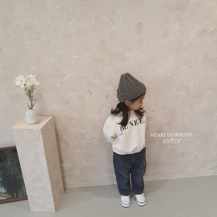 MERRY GO ROUND - Korean Children Fashion - #Kfashion4kids - Be Nice Sweatshirt - 4
