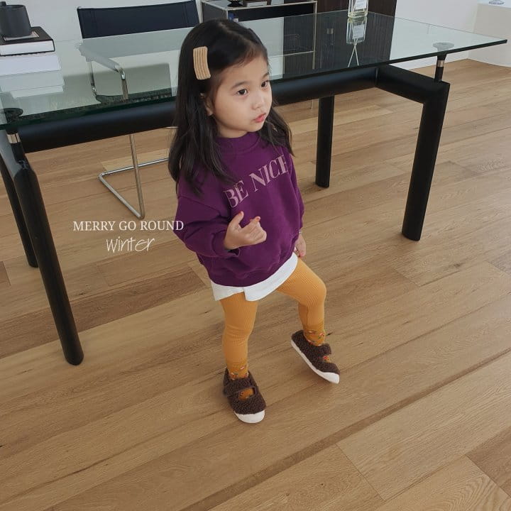 MERRY GO ROUND - Korean Children Fashion - #Kfashion4kids - Be Nice Sweatshirt - 6