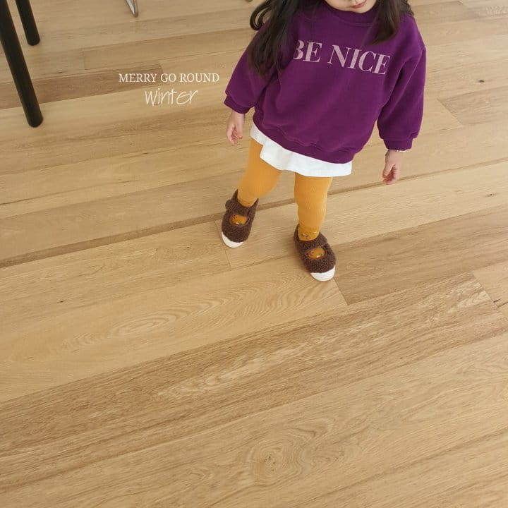 MERRY GO ROUND - Korean Children Fashion - #Kfashion4kids - Be Nice Sweatshirt - 7
