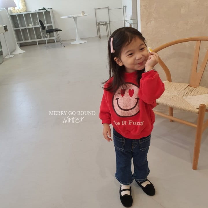 MERRY GO ROUND - Korean Children Fashion - #Kfashion4kids - Funny Smile Sweatshirt - 11