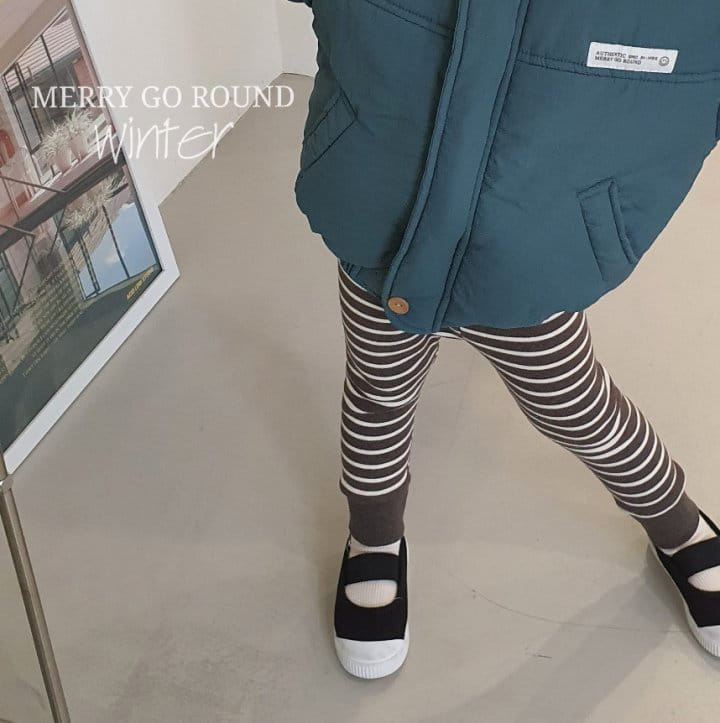 MERRY GO ROUND - Korean Children Fashion - #Kfashion4kids - Stripes Leggings