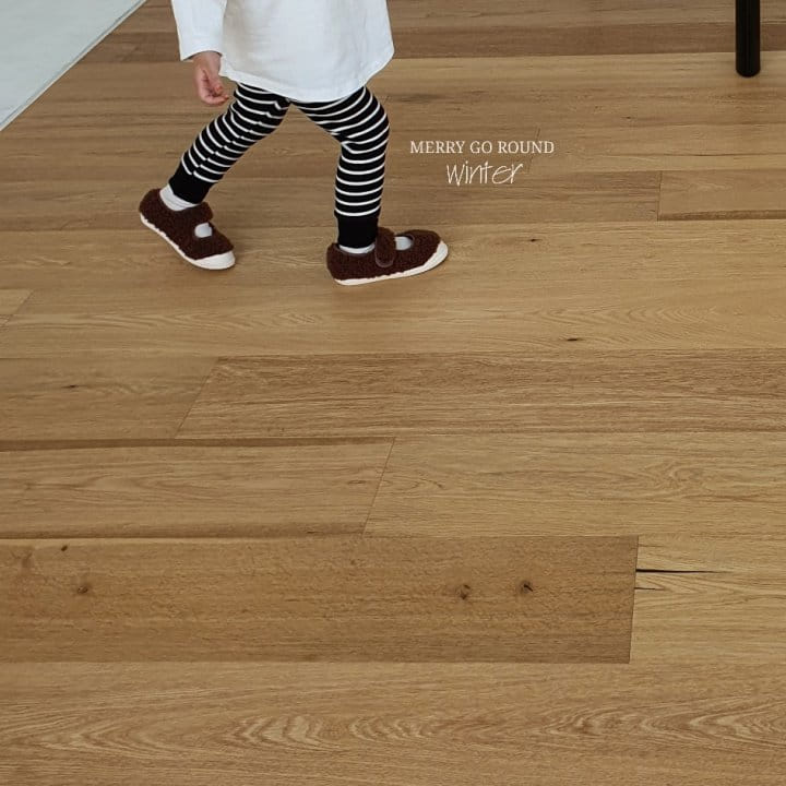 MERRY GO ROUND - Korean Children Fashion - #Kfashion4kids - Stripes Leggings - 4
