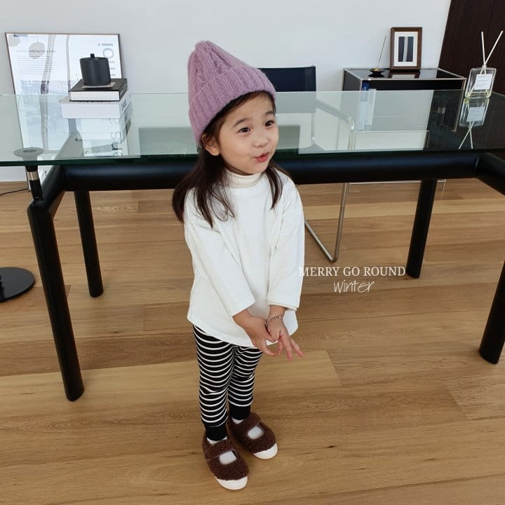 MERRY GO ROUND - Korean Children Fashion - #Kfashion4kids - Stripes Leggings - 5
