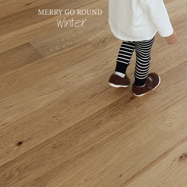 MERRY GO ROUND - Korean Children Fashion - #Kfashion4kids - Stripes Leggings - 7