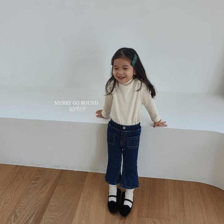 MERRY GO ROUND - Korean Children Fashion - #Kfashion4kids - Pocket Fleece Bootscut - 2