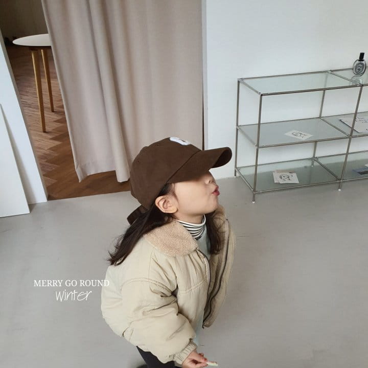 MERRY GO ROUND - Korean Children Fashion - #Kfashion4kids - Fleece Collar Padding Jacket - 2
