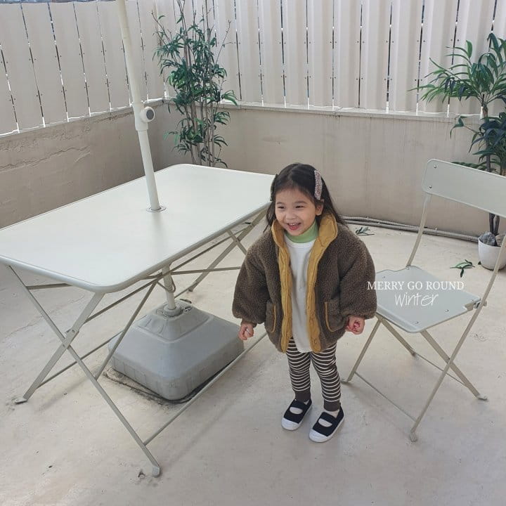 MERRY GO ROUND - Korean Children Fashion - #Kfashion4kids - Fleece Reversible Padding