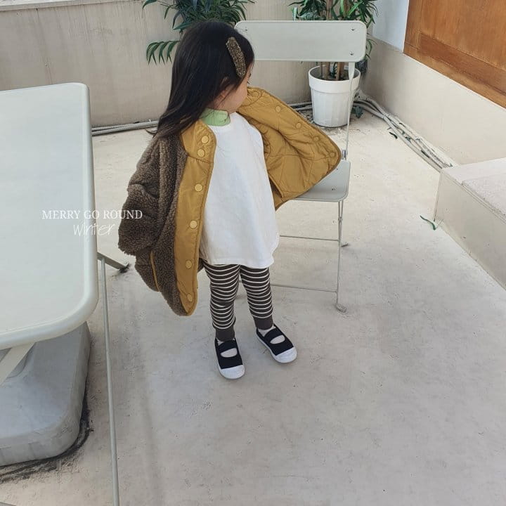 MERRY GO ROUND - Korean Children Fashion - #Kfashion4kids - Fleece Reversible Padding - 2