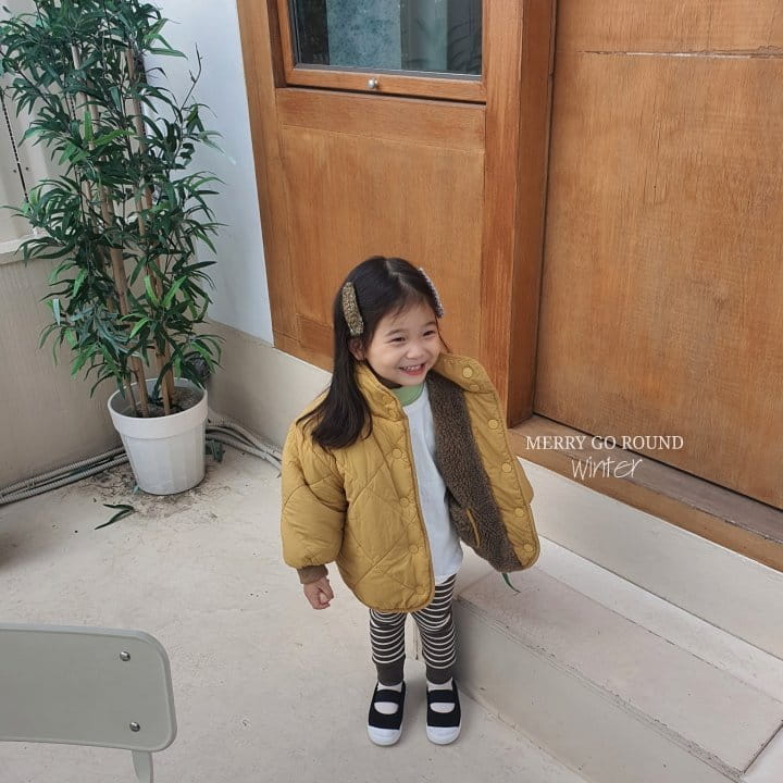 MERRY GO ROUND - Korean Children Fashion - #Kfashion4kids - Fleece Reversible Padding - 5