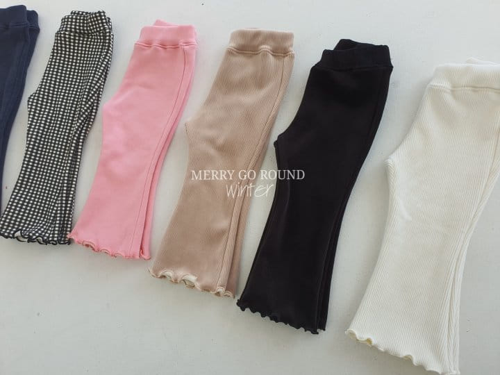 MERRY GO ROUND - Korean Children Fashion - #Kfashion4kids - Fleece Wave Bootscut - 2
