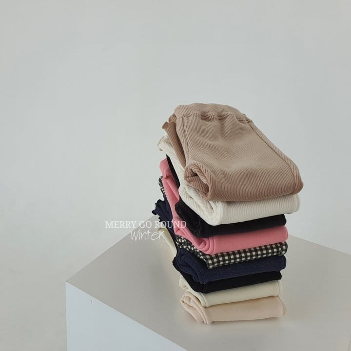 MERRY GO ROUND - Korean Children Fashion - #Kfashion4kids - Fleece Wave Bootscut - 3