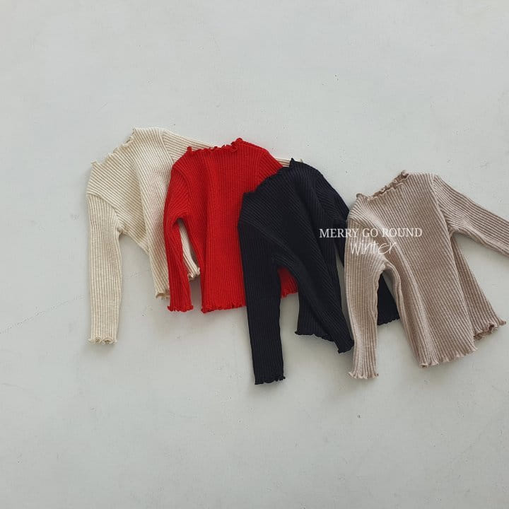 MERRY GO ROUND - Korean Children Fashion - #Kfashion4kids - Rib Wave Tee