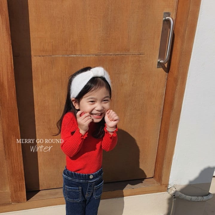 MERRY GO ROUND - Korean Children Fashion - #Kfashion4kids - Rib Wave Tee - 12