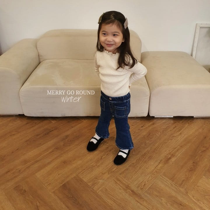 MERRY GO ROUND - Korean Children Fashion - #Kfashion4kids - Rib Wave Tee - 3
