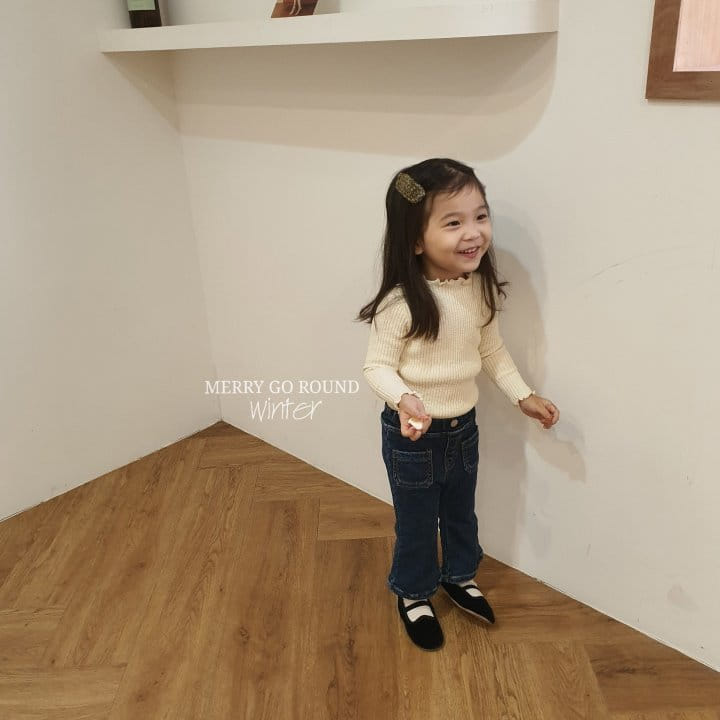 MERRY GO ROUND - Korean Children Fashion - #Kfashion4kids - Rib Wave Tee - 4