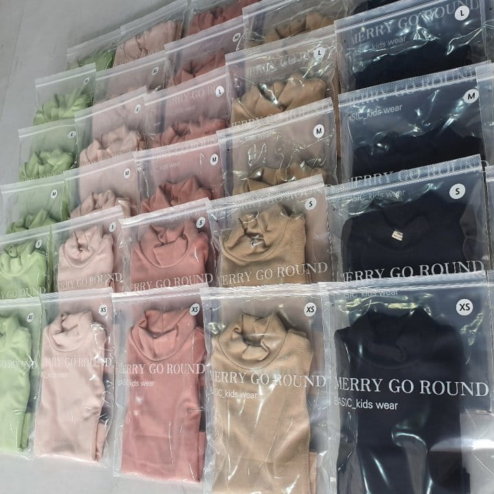 MERRY GO ROUND - Korean Children Fashion - #Kfashion4kids - Fleece Hakc Turtleneck