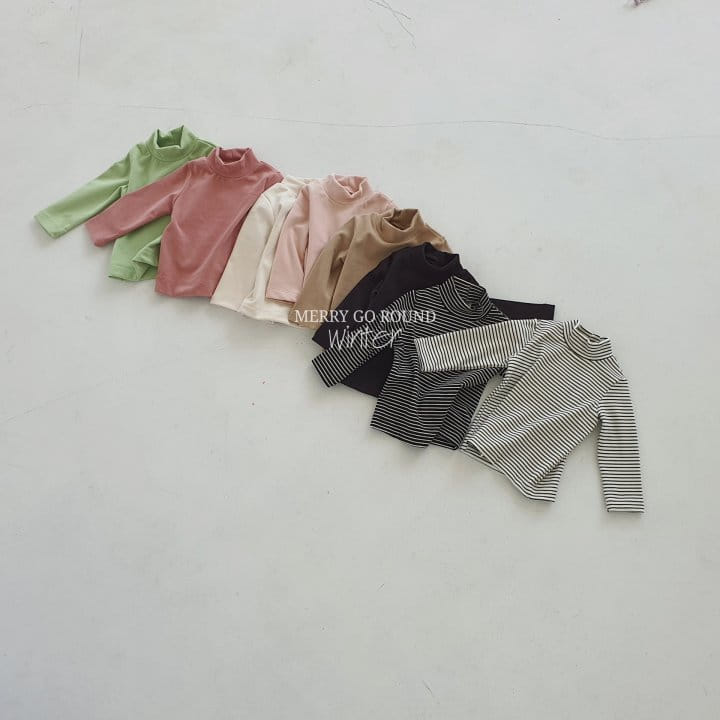 MERRY GO ROUND - Korean Children Fashion - #Kfashion4kids - Fleece Hakc Turtleneck - 4