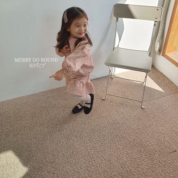 MERRY GO ROUND - Korean Children Fashion - #Kfashion4kids - Flower Top Bottom Set - 5