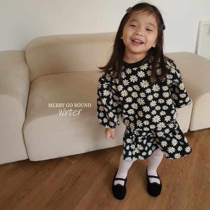 MERRY GO ROUND - Korean Children Fashion - #Kfashion4kids - Flower Top Bottom Set - 9