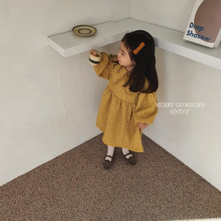 MERRY GO ROUND - Korean Children Fashion - #Kfashion4kids - Small Collar One-piece - 3