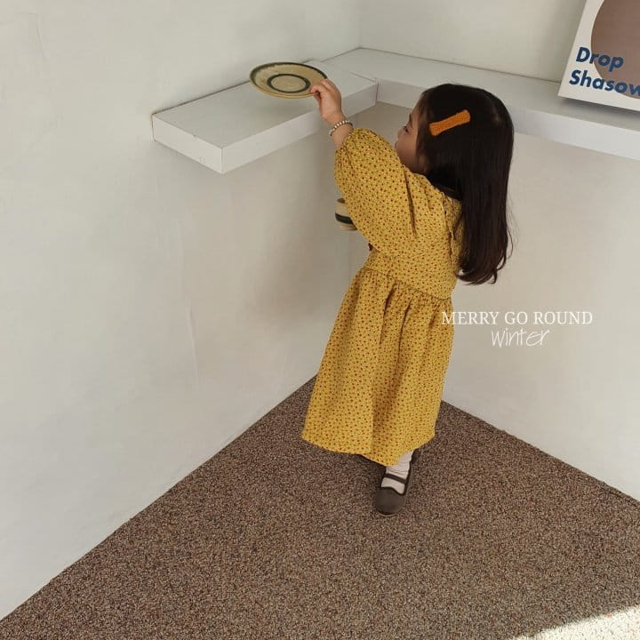MERRY GO ROUND - Korean Children Fashion - #Kfashion4kids - Small Collar One-piece - 4