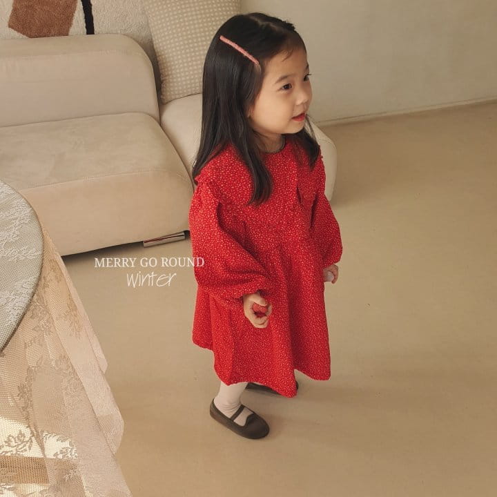 MERRY GO ROUND - Korean Children Fashion - #Kfashion4kids - Small Collar One-piece - 8