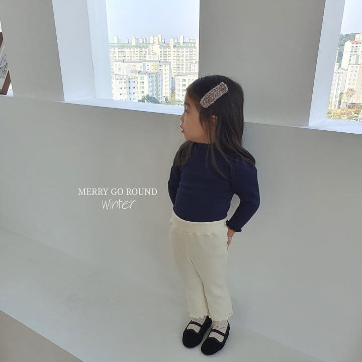 MERRY GO ROUND - Korean Children Fashion - #Kfashion4kids - Rib Shirring Half Turtleneck - 2