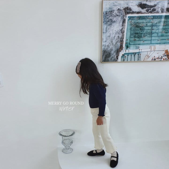 MERRY GO ROUND - Korean Children Fashion - #Kfashion4kids - Rib Shirring Half Turtleneck - 3